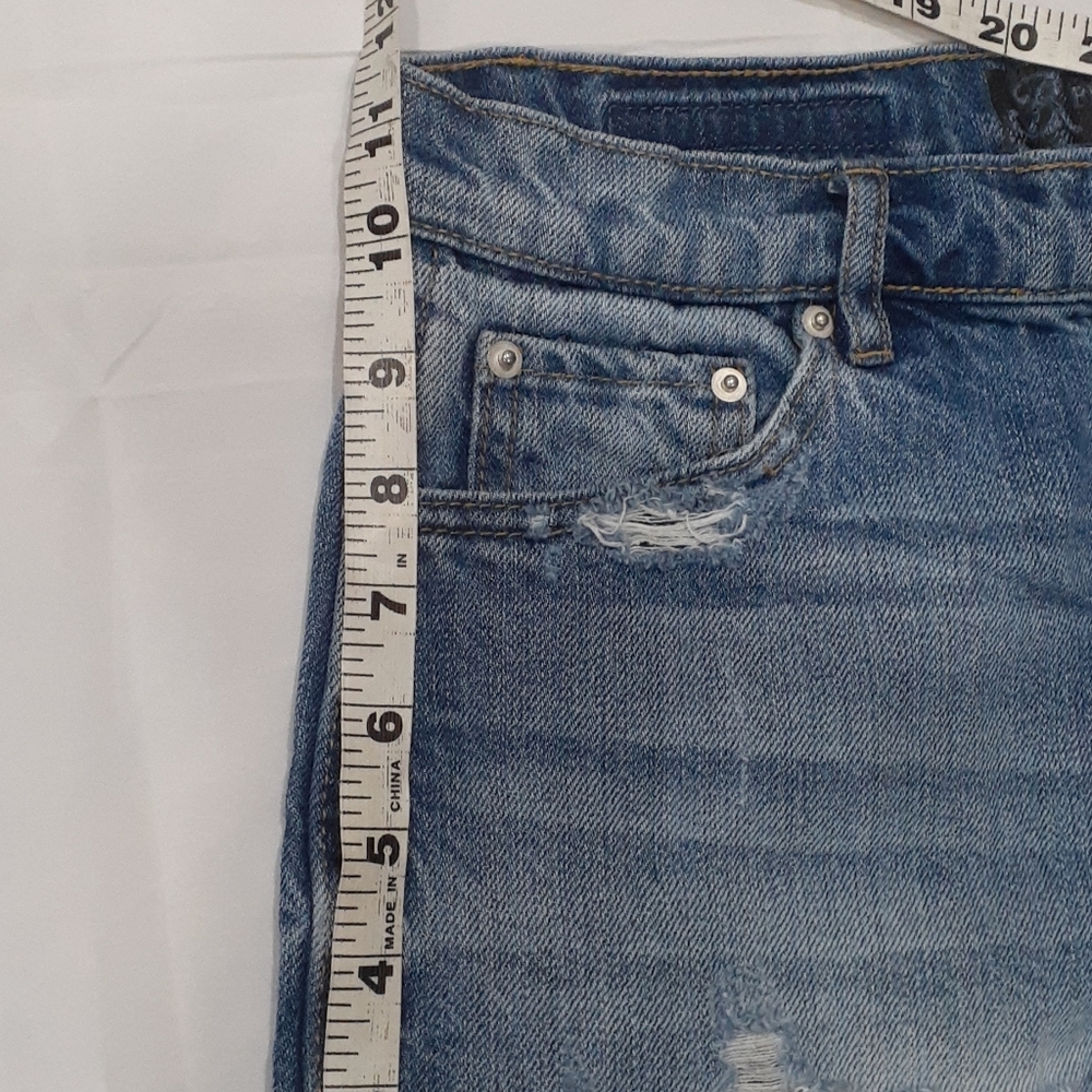 Blue Revival blue Heavy distressed jean shorts s… - Picture 9 of 15